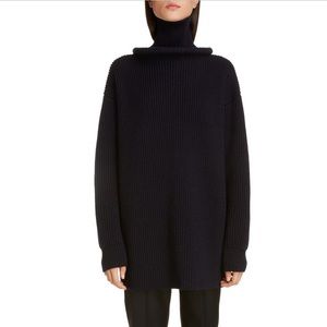 BALENCIAGA Ring Collar Rib Wool Sweater